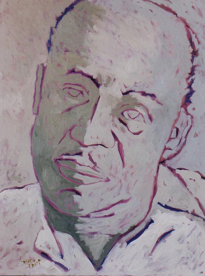 Gilbert Fletcher's oil painting of Ralph Ellison, author of "Invisible Man." 